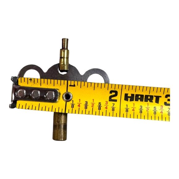 Vintage Brass Skeleton Key Double Sided Open Barrel Door Cabinet Chest Clock - Picture 4 of 6